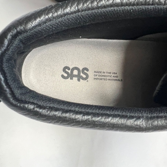 SAS Booties HIghtop Black Leather Alpine Ankle Slip-Resistant Lace Up Sz 8 1/2 M - Picture 6 of 9